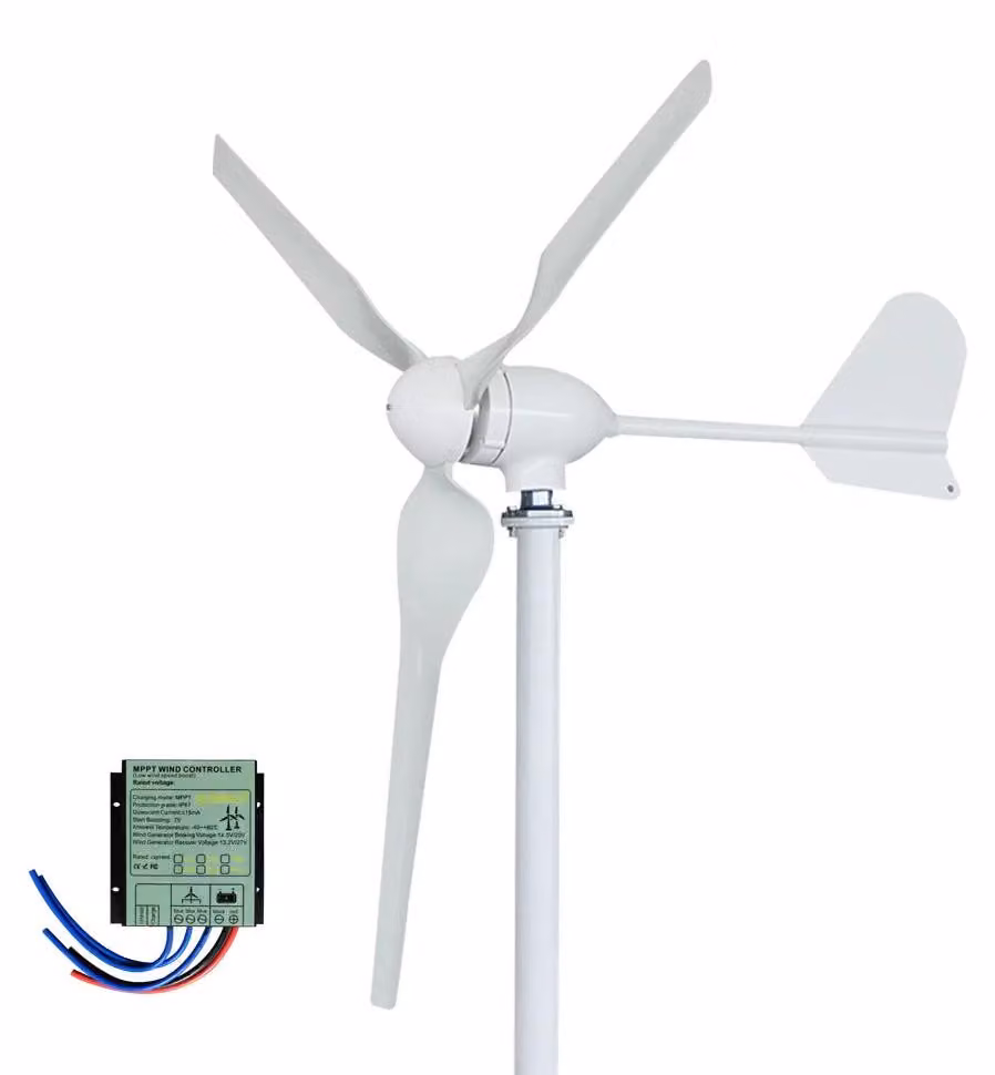 Turbina eolica orizzontale - Generatore eolico - Energia sostenibile - Potenza: 3000W - Alloggiamento in alluminio