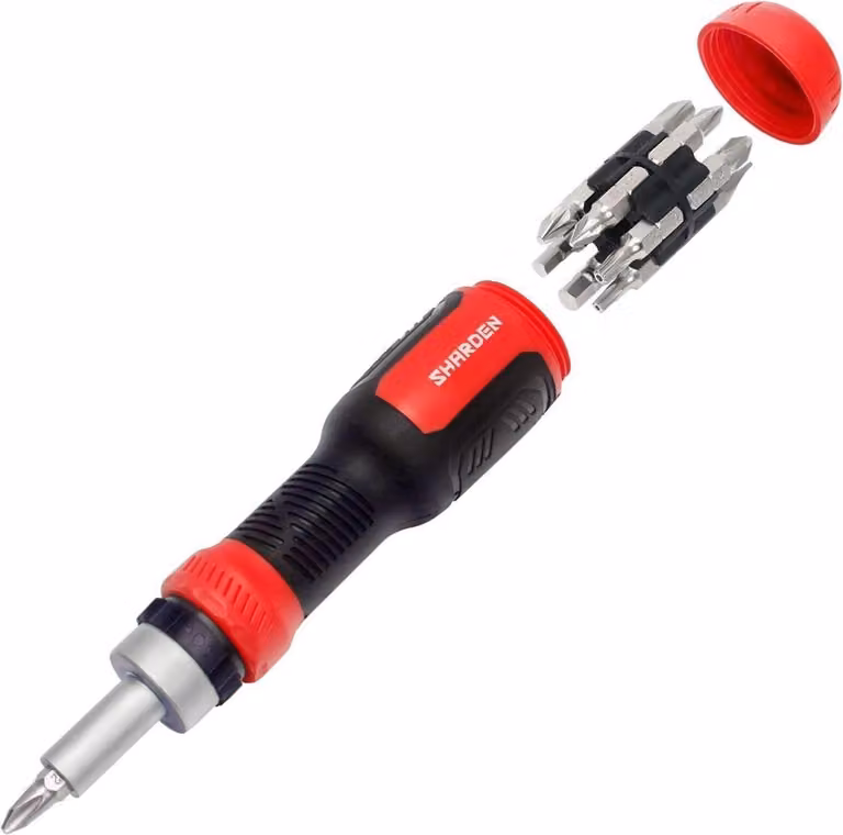 SHARDEN Cricchetto cacciavite multitool 13 in 1 CRV acciaio porta bit magnetico