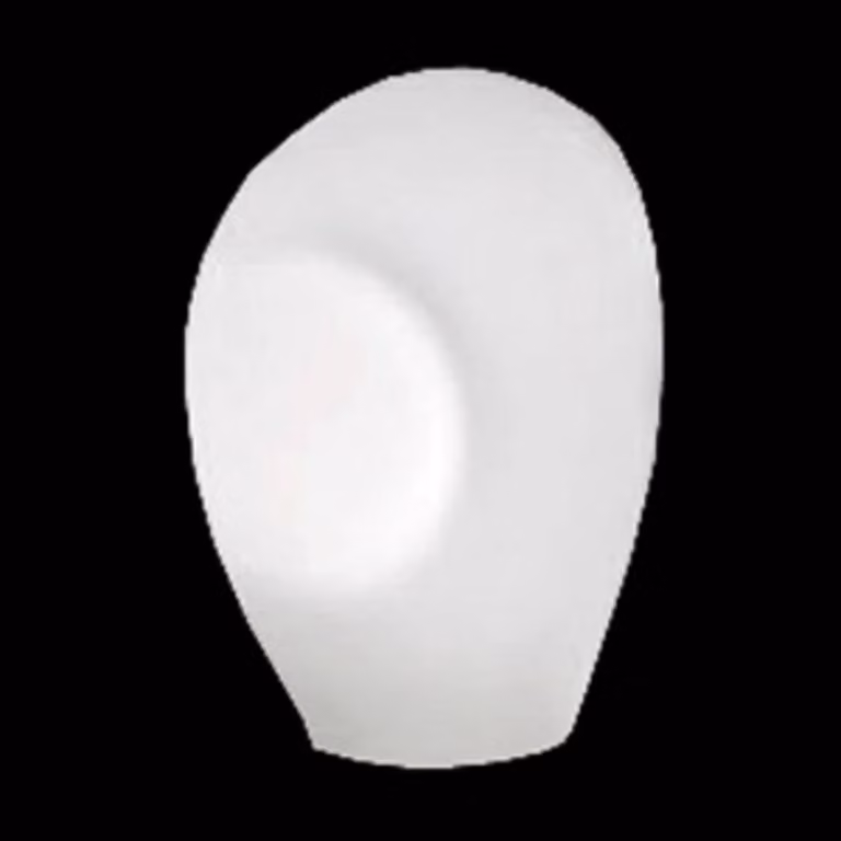 Vistosi Lampada da tavolo di design MUNEGA, Bianco / Opale, Soggiorno / Sala da pranzo, Vetro, Design, Lampada da tavolo