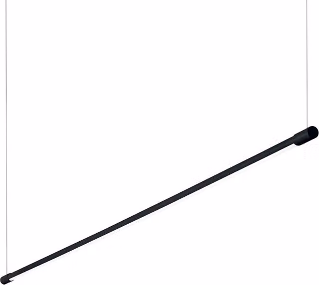 Lampada a sospensione industriale IDEAL LUX Yoko in alluminio e plastica, colore nero, con LED da 16W e luce calda 3000K