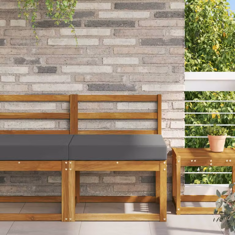 vidaXL Cuscino quadrato per divano da esterno in poliestere Antracite L 60 cm x P 60 cm x H 60 cm