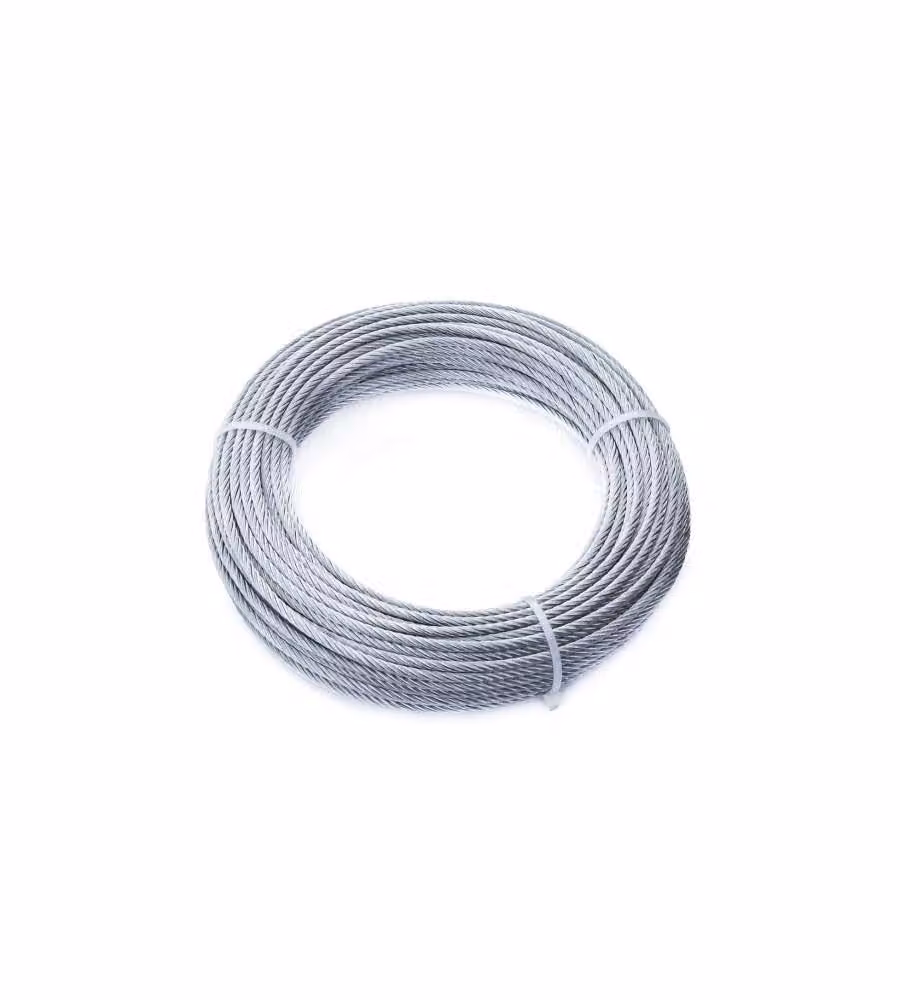 Fune 42 fili Diam. 3 mm. in acciaio zincato 25 mt.