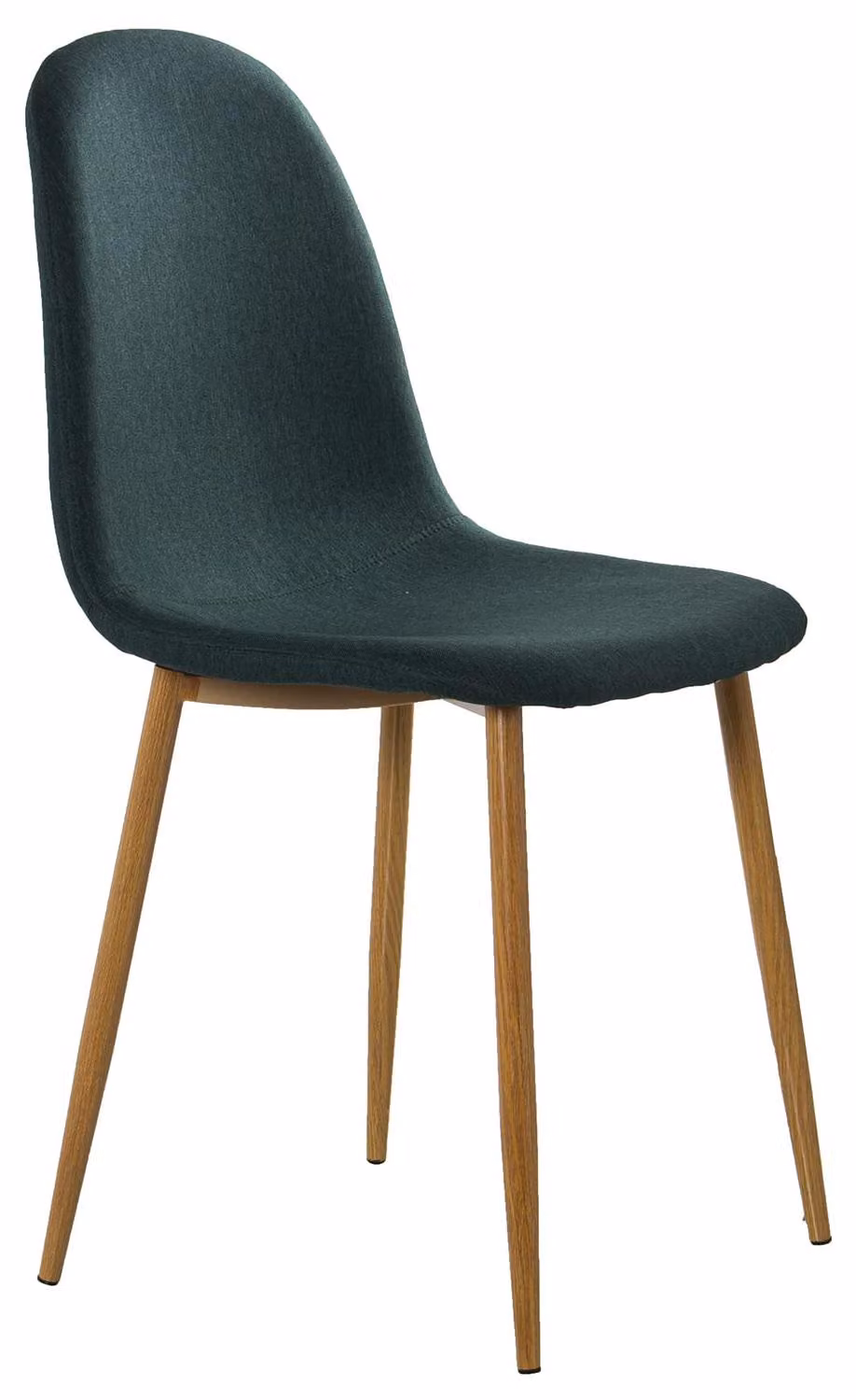 Set di 4 sedie, aspetto legno, colore verde, dimensioni 44x52x87 cm, altezza seduta 49 cm