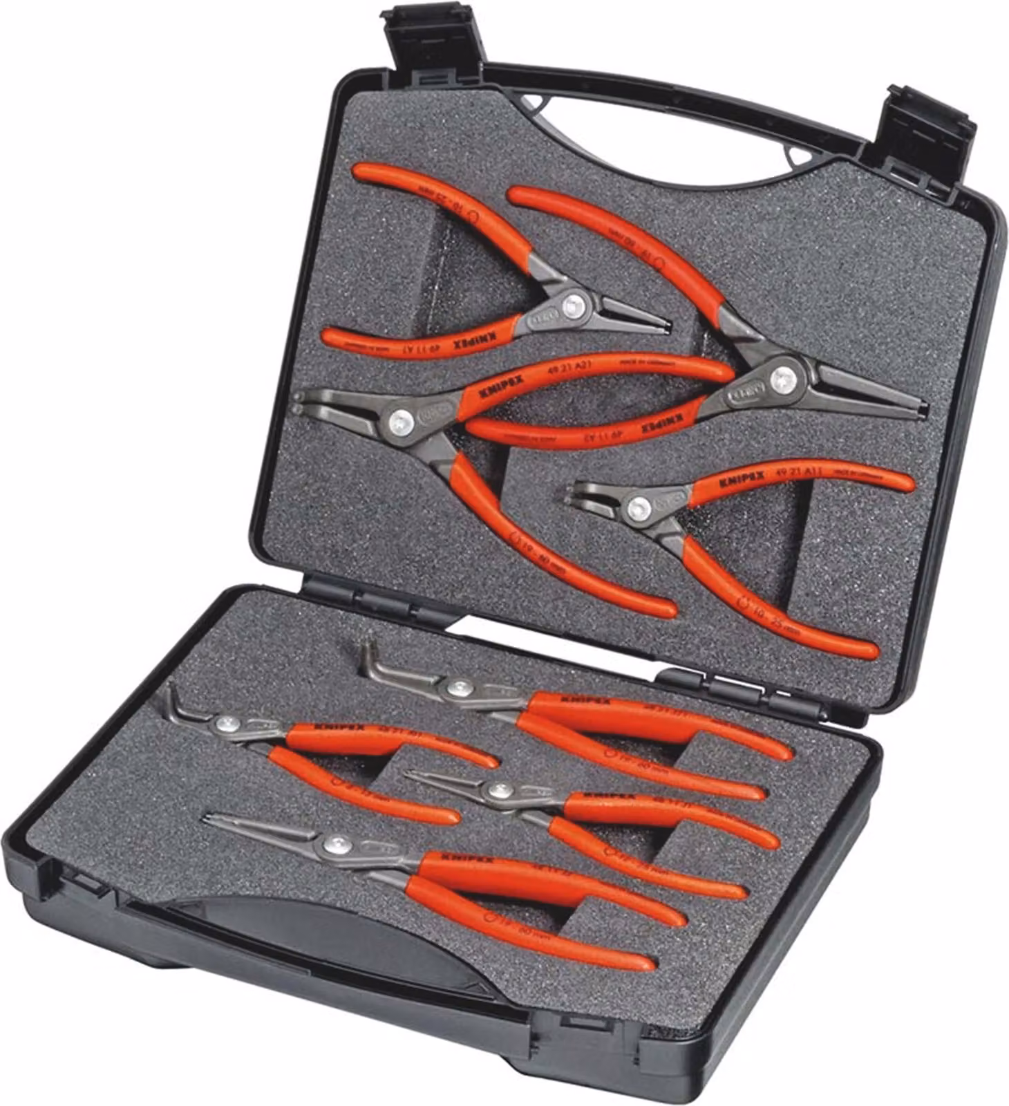 Set di anelli di sicurezza di precisione, 8 pezzi, Knipex | 4003773050131