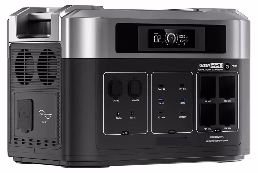 Centralina portatile di alimentazione – Energia mobile – Alimentazione di emergenza – Batteria per campeggio – Potenza di uscita: 3600W