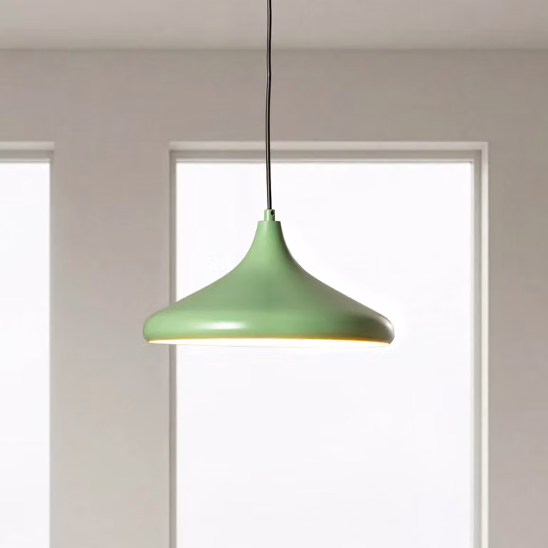 Lampada a sospensione Eysan Opviq, dimmerabile, Verde, Soggiorno / Sala da pranzo, Metallo, Scandinavo, Lampada a sospensione