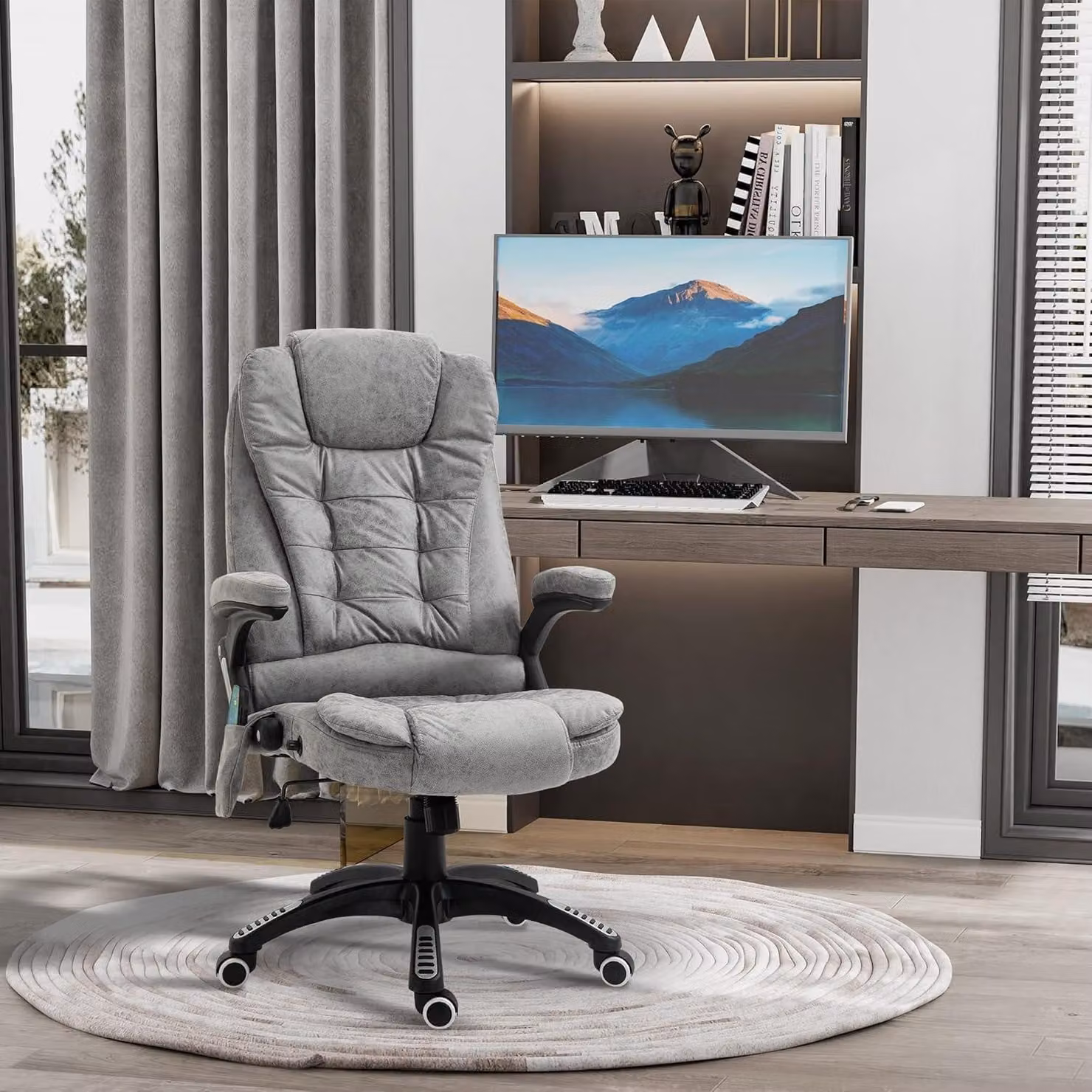 Sedia da ufficio ergonomica - Arredamento per ufficio - Sedia massaggiante - Sedia girevole - Sedia da ufficio per dirigenti