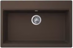 Lavello a una vasca Elleci TIME 130 Espresso Opaco Brown L: 79 cm, P: 51 cm
