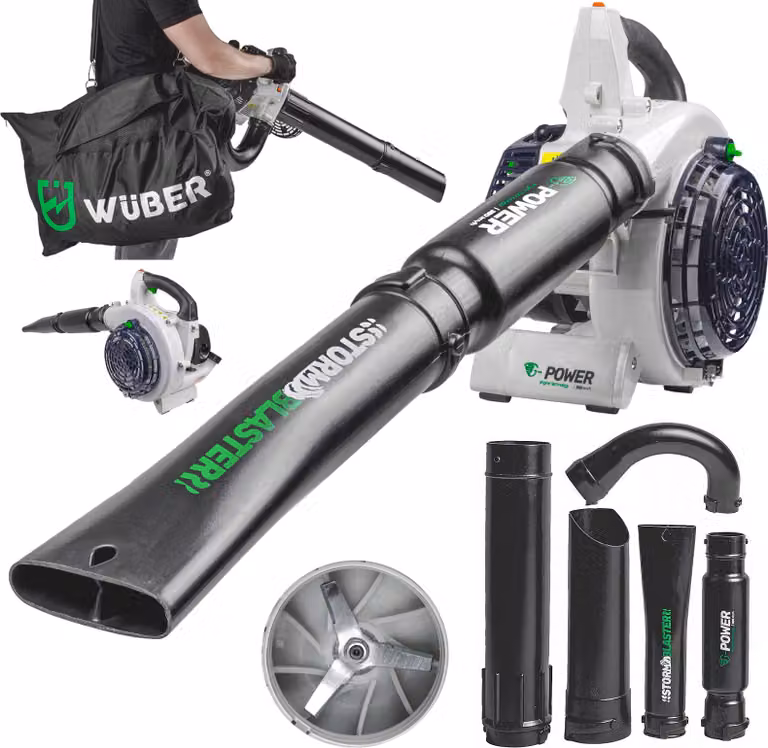 Potente spazzaneve da giardino con sacco 4in1