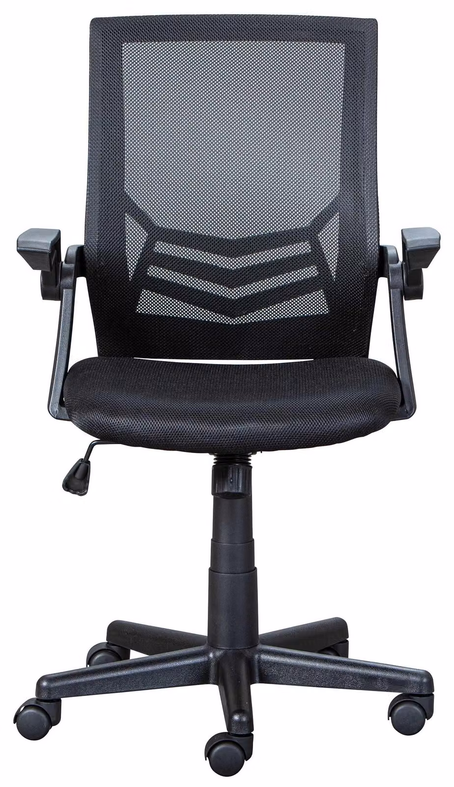 Sedia da ufficio ergonomica con rivestimento in rete, colore nero