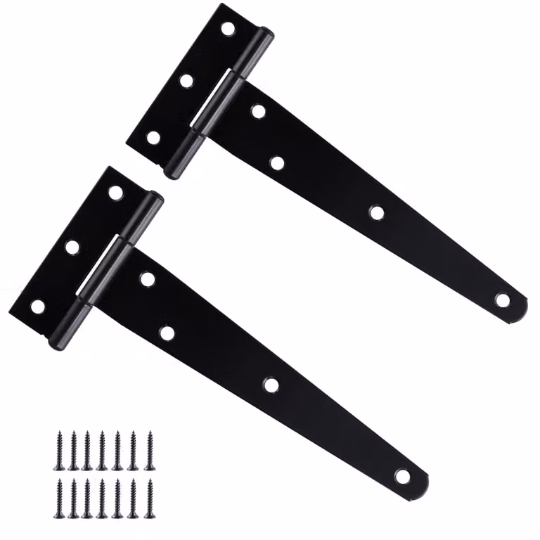 20 pezzi di supporti a T neri da 150 mm per porte