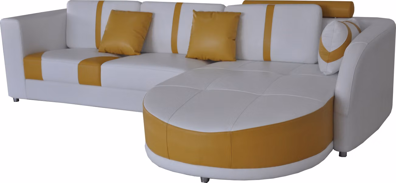 Leder Eck Sofa Couch Polster Sitz Wohn Modern Design Möbel Garnitur Landschaft