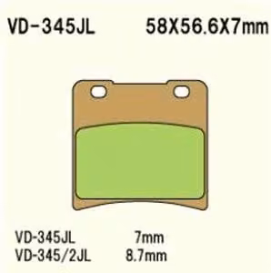Vesrah Vd-345Jl Pastiglie Freno