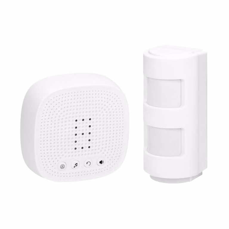 Rilevatore di movimento wireless con allarme sonoro e luminoso