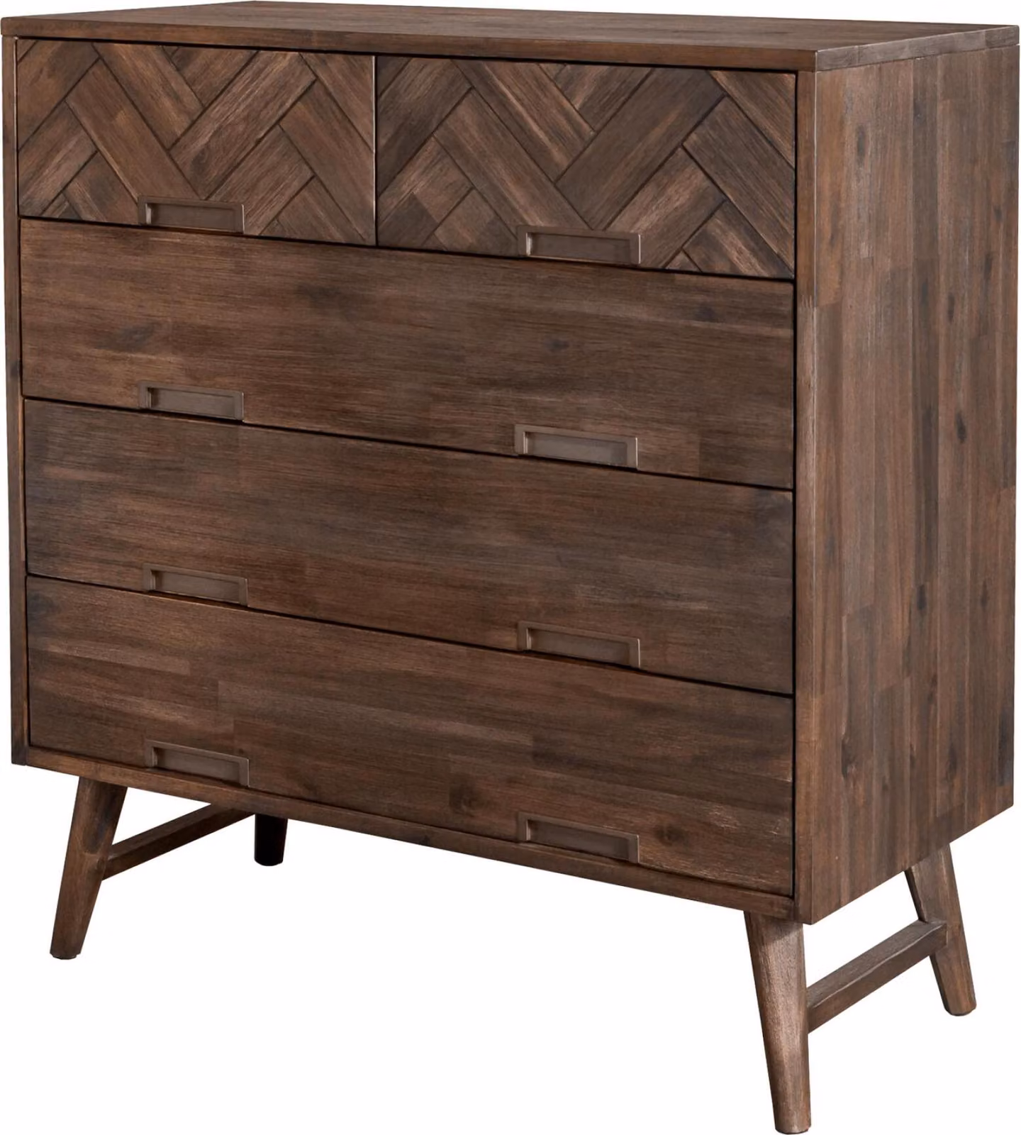 FURNLUX Cassettiera Ashton Acacia 100cm / Colore principale: Marrone / Dimensioni: 100 x 105 x 45 cm
