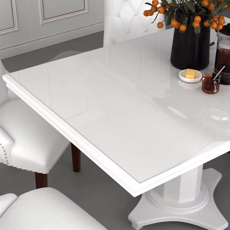 Protezione per tavolo trasparente vidaXL in PVC, spessore 1,6 mm, 100 x 90 cm