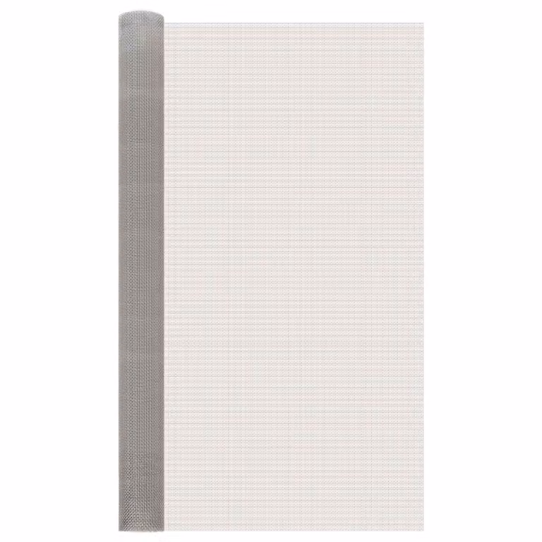 Rete per schermatura vidaXL in acciaio inossidabile argento, L: 120 cm, P: 200 cm