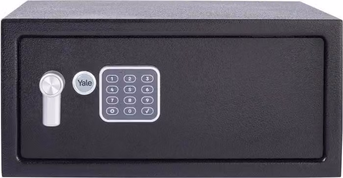 Cassaforte elettronica YALE YLV/200/DB2, formato laptop 24L, 20x43x35cm
