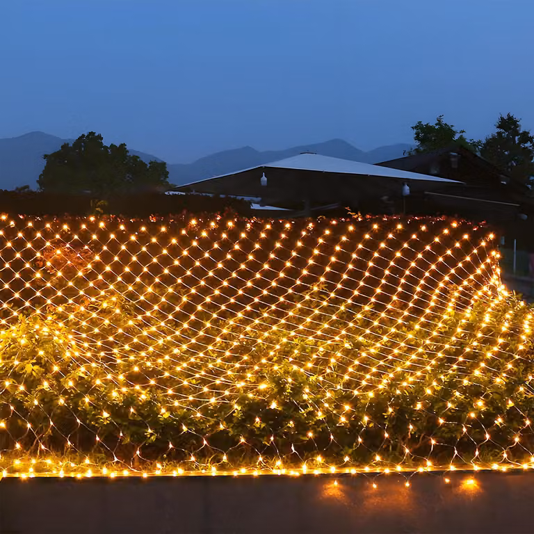 Jayseuw 3x2M 200 LED luce rete 8 modalità di luce fata luci indoor Natale festa decorazione giardino, bianco caldo
