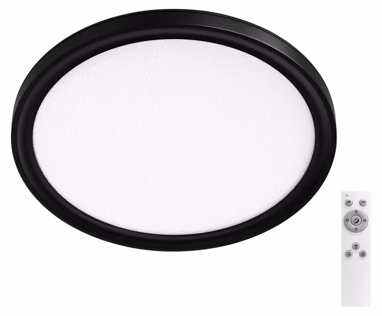 Lampada a soffitto OSRAM Orbis Easyfix, colore nero, 3000 K / 4000 K / 6000 K, luce bianco caldo, 950 lm, 14 W, diametro 22 cm, materiale: polipropilene (PP)