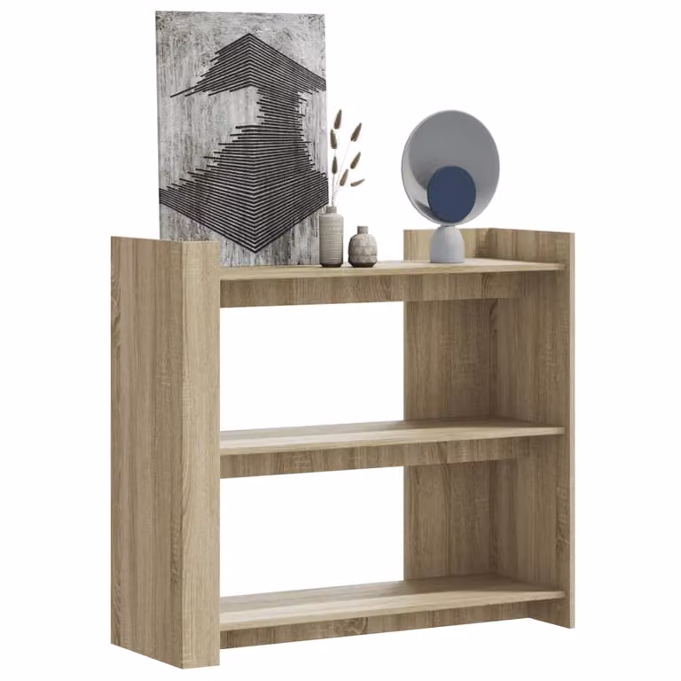 vidaXL Tavolo Consolle in Legno Rovere Sonoma, Colore Beige/Marrone, L 100 x P 35 x H 90 cm