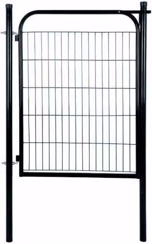 Cancello Pedonale Vigor 69830 in Acciaio con Telaio Tubolare, Colore Antracite, L: 100 cm, H: 123 cm