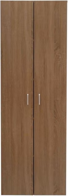Armadio Casa Collection con 2 Ante e 4 Ripiani, Colore Quercia, L/P/H: 60 x 34 x 180 cm