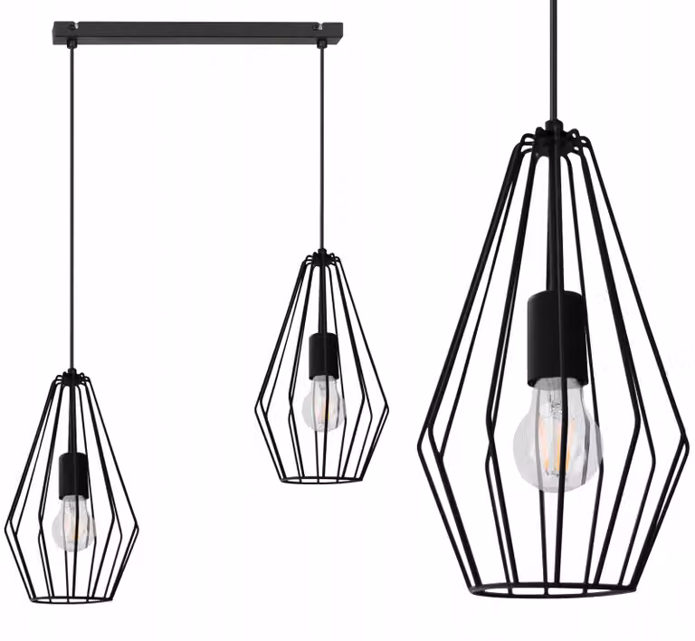 Lampada a sospensione Diamant Loft Industrial E27 – Lampada a sospensione Lampada da soffitto Design