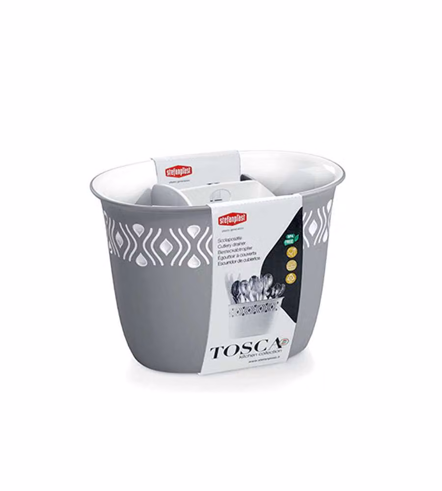 Scolaposate Tosca Stefanplast Grigio L: 19,5 cm, P: 13,5 cm, H: 14 cm – 2