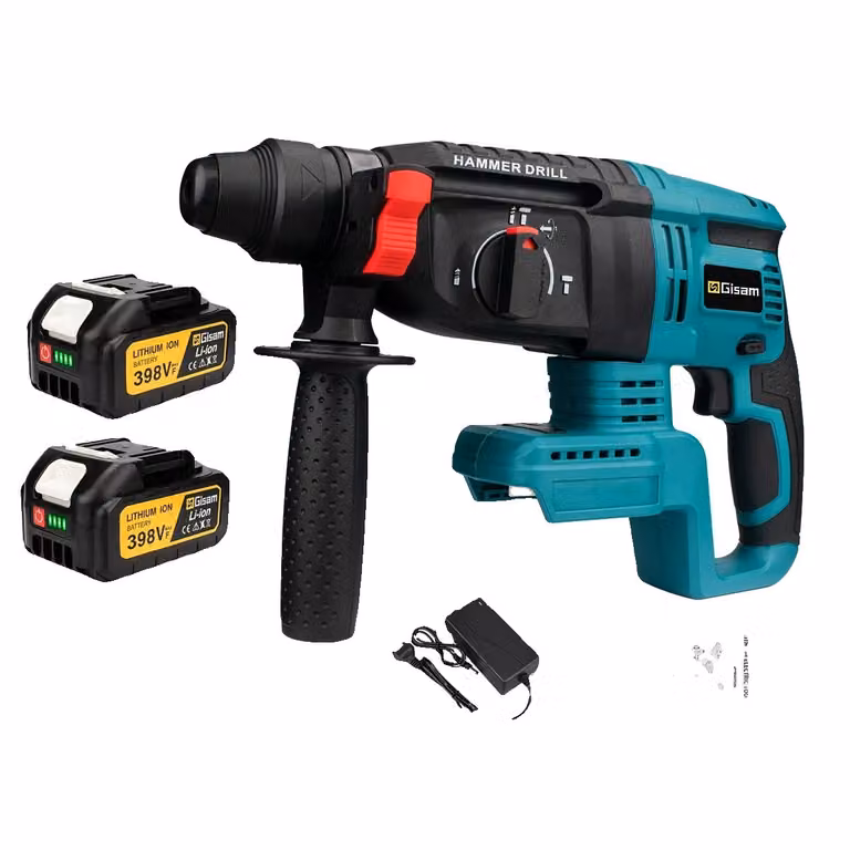 Trapano a percussione a batteria, diametro massimo di foratura 26 mm, motore brushless, funzioni multiple, opzione batteria