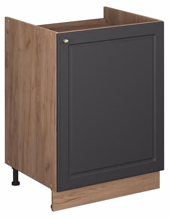 Mobile lavello cucina Vicco Fame-Line Oro-antracite rustico/Rovere dorato 60 cm, Model 63371