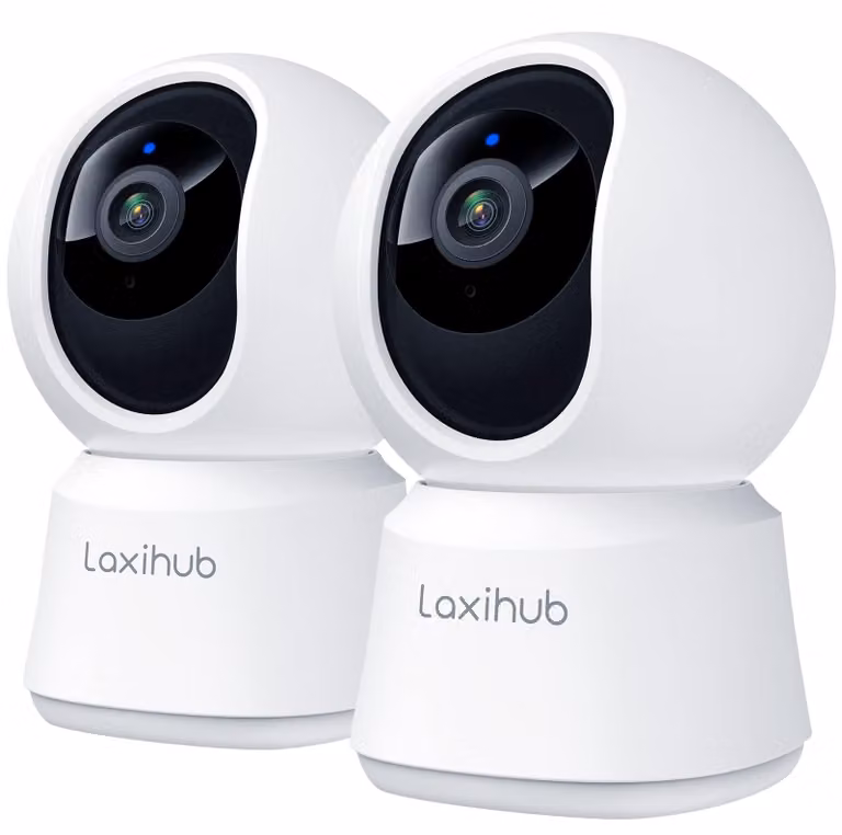Telecamera di sicurezza per interni, telecamera IP wireless 1080p, visione notturna HD