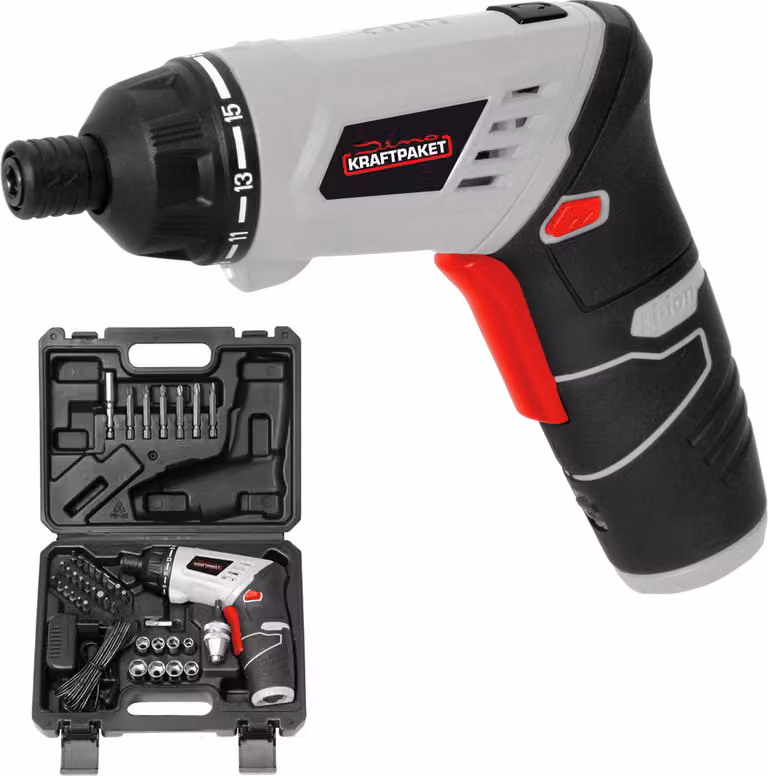 Dino KRAFTPAKET Multiplex 41-tlg 130226 Cordless screwdriver 3.6 V 1300 mAh Li-ion incl. accessories