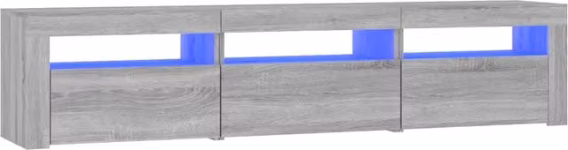 Mobile TV | Armadietto TV | Mobile Porta TV con Luci LED Grigio Sonoma 180x35x40 cm