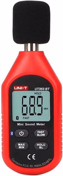 UNI-T, UT353BT, mini fonometro, 30dB-130dB, Bluetooth