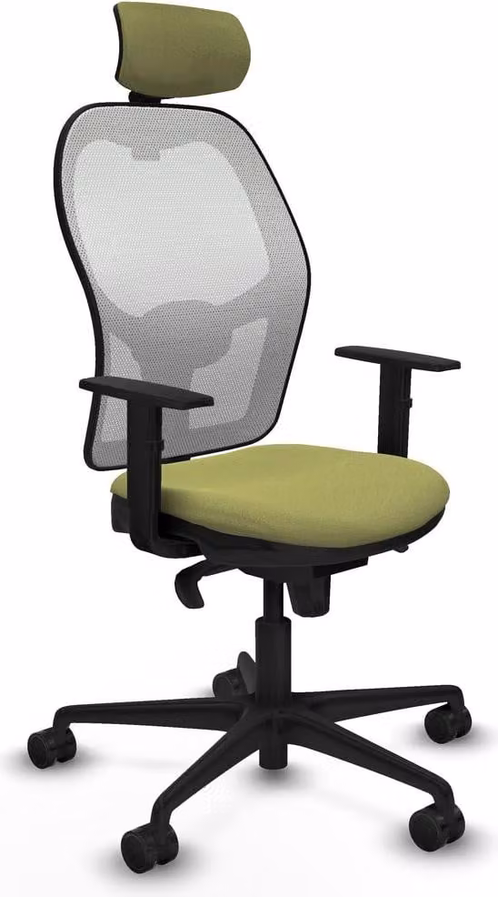 Sedia da ufficio con poggiatesta Piqueras y Crespo 1D036N2 verde