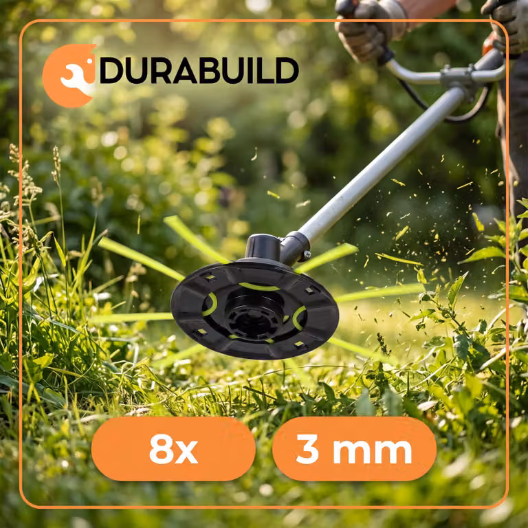 Filo Decespugliatore Set 6 Pezzi - Testina Universale con Adattatore, Kit Ricambio Tagliaerba a Filo per Giardino