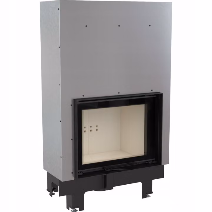 Inserto camino ad acqua KRATKI MBM 12 kW Ø 180 con porta scorrevole con molla della porta