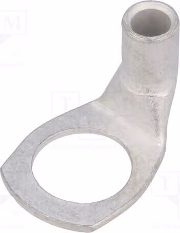 1 connettore a crimpare per cavo coassiale, sezione 10 mm², attacco M12, per cavi BM 014499, non isolato