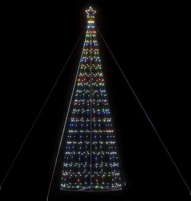 Albero di Natale a LED 1534 LED Colorato 500 cm 4016459