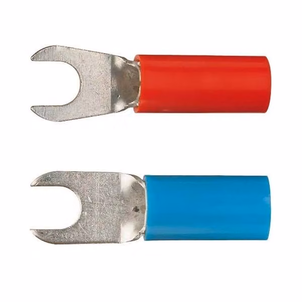 100 pezzi Forcella per cavo a crimpare M5 10qmm isolata 652C5