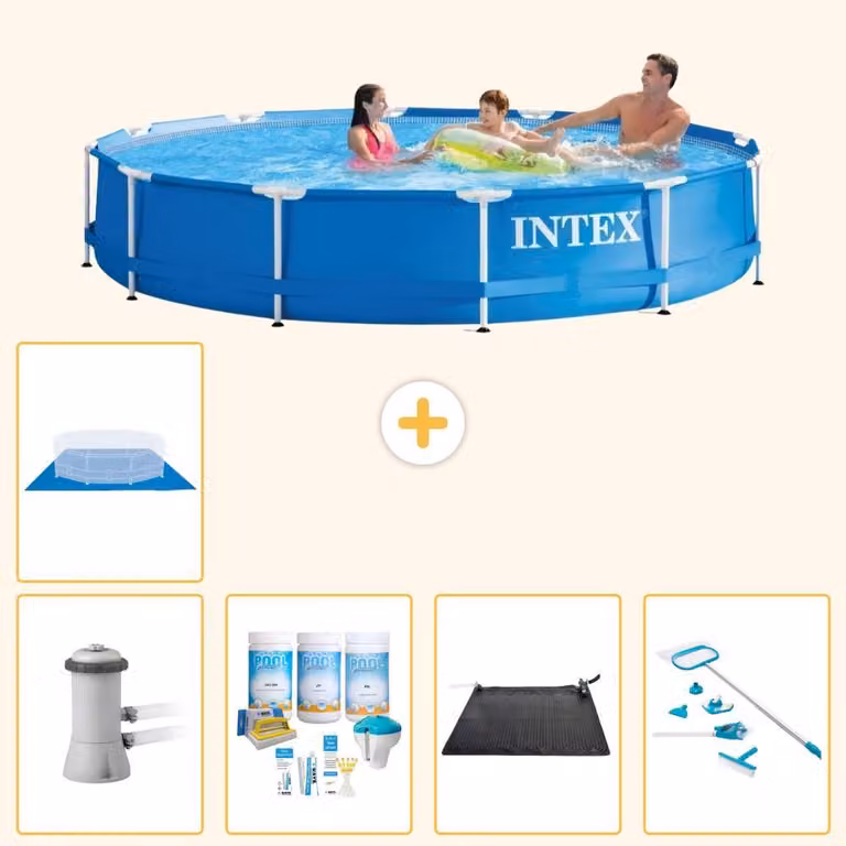 Piscina autoportante rettangolare - 366x76 cm - 6 pezzi - Modello S21024