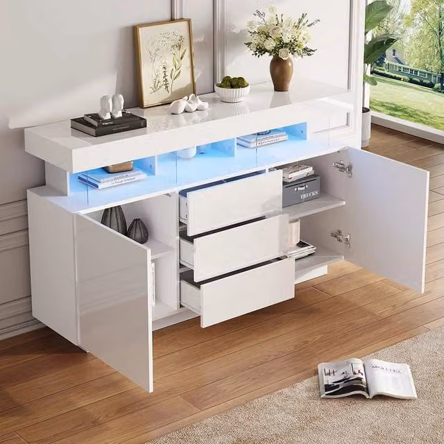 Buffet bar - Xylo - 140x35x80cm LED 16colori acrilico