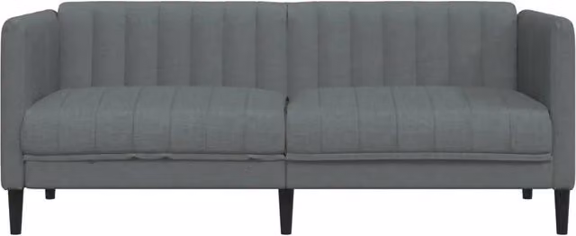 Divano | Divano da soggiorno | Sofa a 2 Posti Grigio Scuro in Tessuto