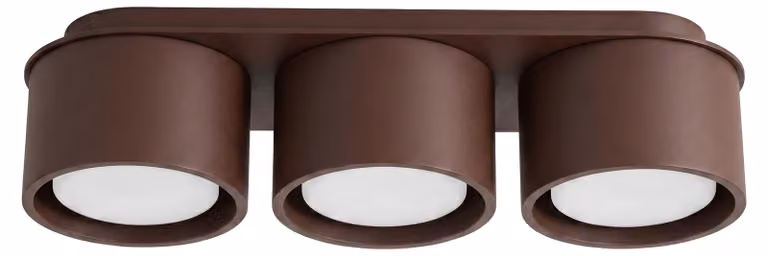 Plafoniera MODO 3 marrone Gx53 3xGx53 10W alluminio 8,2x10,4x32,4 cm Sollux Lighting