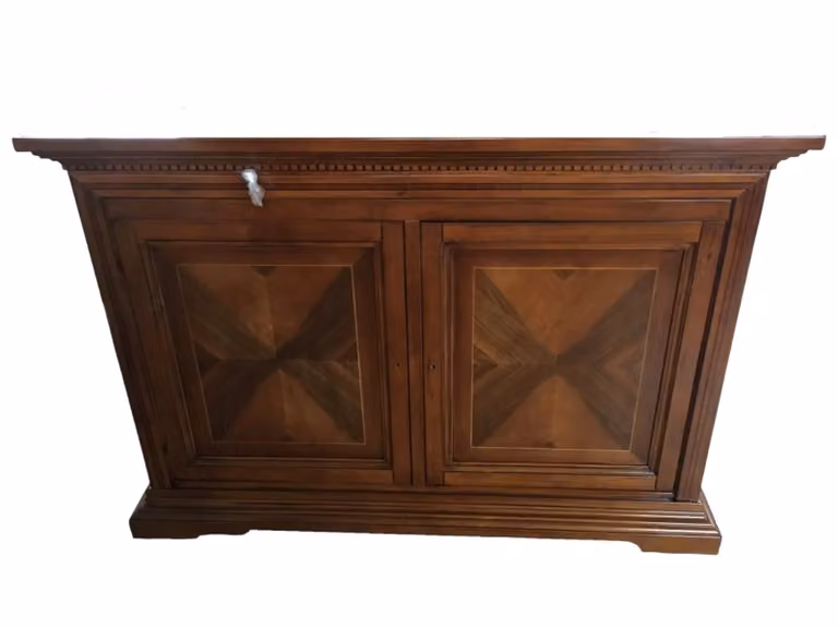 Madia credenza in legno Noce Bassano con 2 ante di Mobili 2G, L/P/H: 160 x 53 x 115 cm