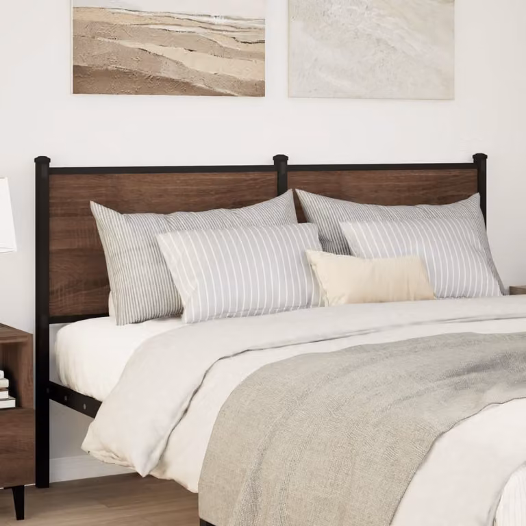 vidaXL Testiera di Ricambio Rovere Marrone 135 cm Legno Multistrato