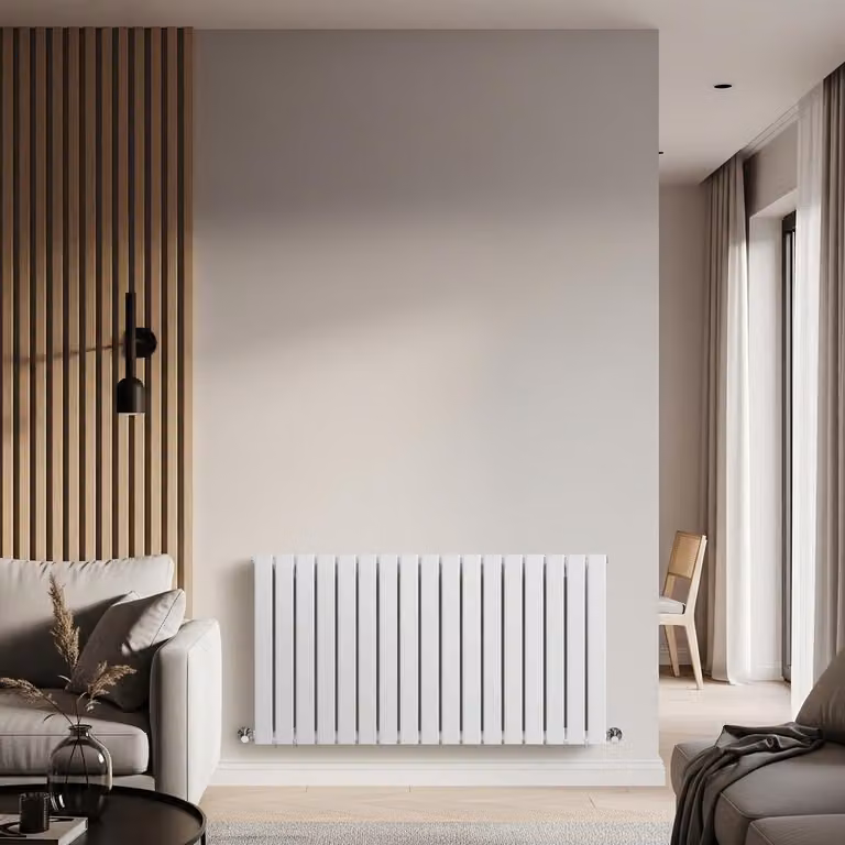 Radiatore Orizzontale Design Bianco 635x1190mm 850W - Alta Resa - Delta