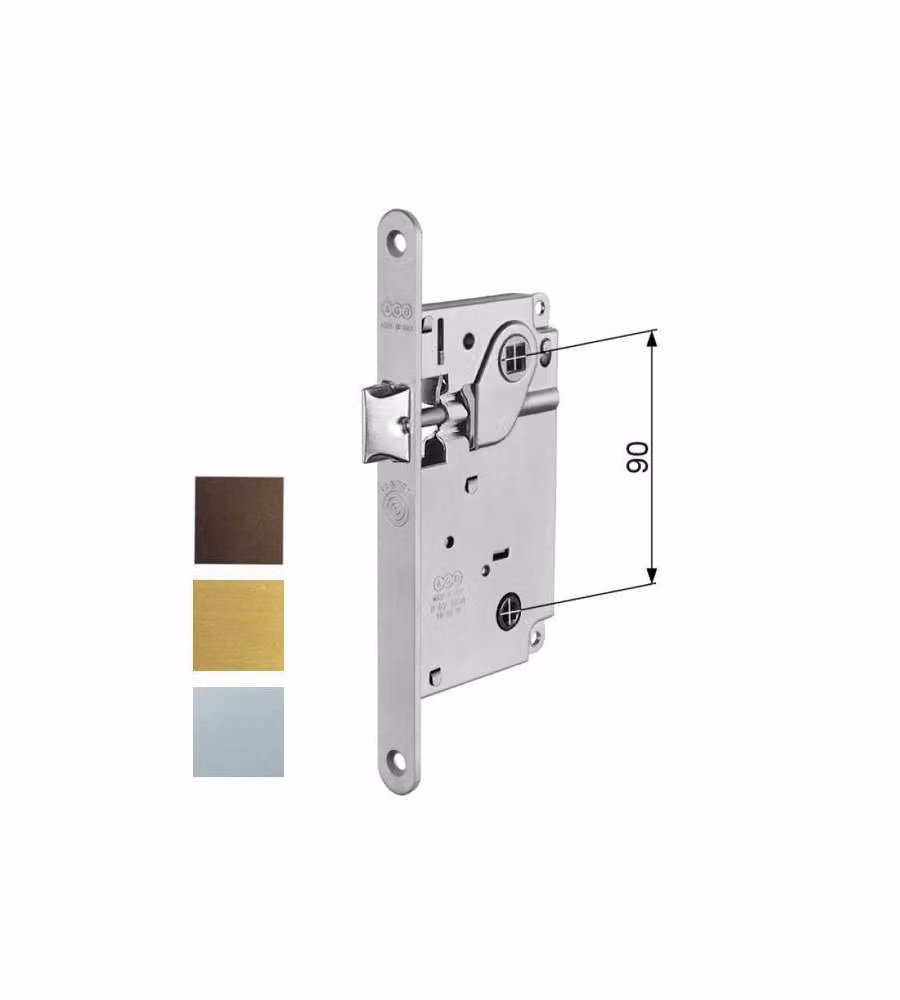 AGB Serratura Infilare Legno - Bronzata - 90mm