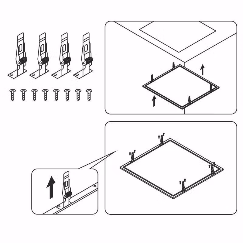 Clip di montaggio per pannello LED da 40W (PL121, PL121H, PL121H/U)-SNR001
